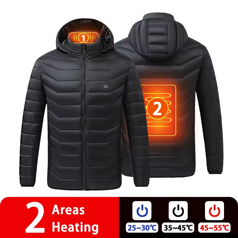 Ultimate 9/19 Areas Heated Jacket for Men and Women - Stay Warm This Winter with Our USB Heating Vest for Hunting, Hiking, and Camping