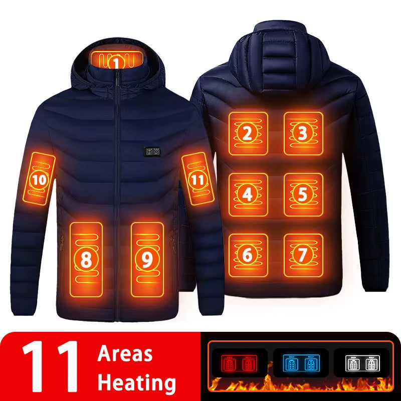 Ultimate 9/19 Areas Heated Jacket for Men and Women - Stay Warm This Winter with Our USB Heating Vest for Hunting, Hiking, and Camping
