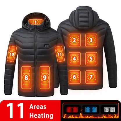 Ultimate 9/19 Areas Heated Jacket for Men and Women - Stay Warm This Winter with Our USB Heating Vest for Hunting, Hiking, and Camping