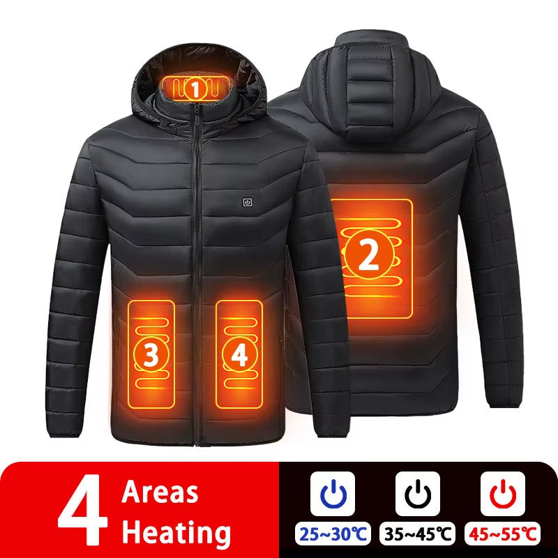 Ultimate 9/19 Areas Heated Jacket for Men and Women - Stay Warm This Winter with Our USB Heating Vest for Hunting, Hiking, and Camping