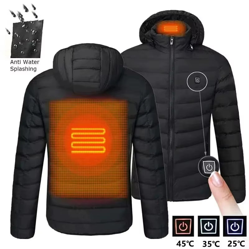 Ultimate 9/19 Areas Heated Jacket for Men and Women - Stay Warm This Winter with Our USB Heating Vest for Hunting, Hiking, and Camping