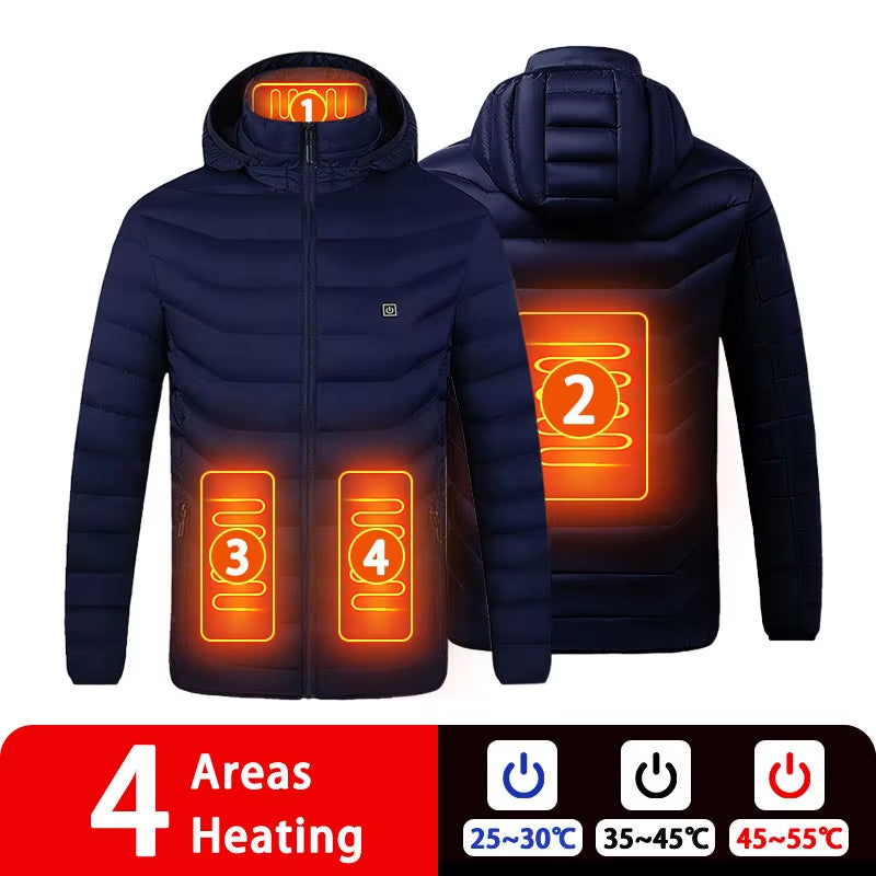 Ultimate 9/19 Areas Heated Jacket for Men and Women - Stay Warm This Winter with Our USB Heating Vest for Hunting, Hiking, and Camping
