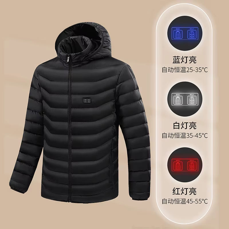 Ultimate 9/19 Areas Heated Jacket for Men and Women - Stay Warm This Winter with Our USB Heating Vest for Hunting, Hiking, and Camping